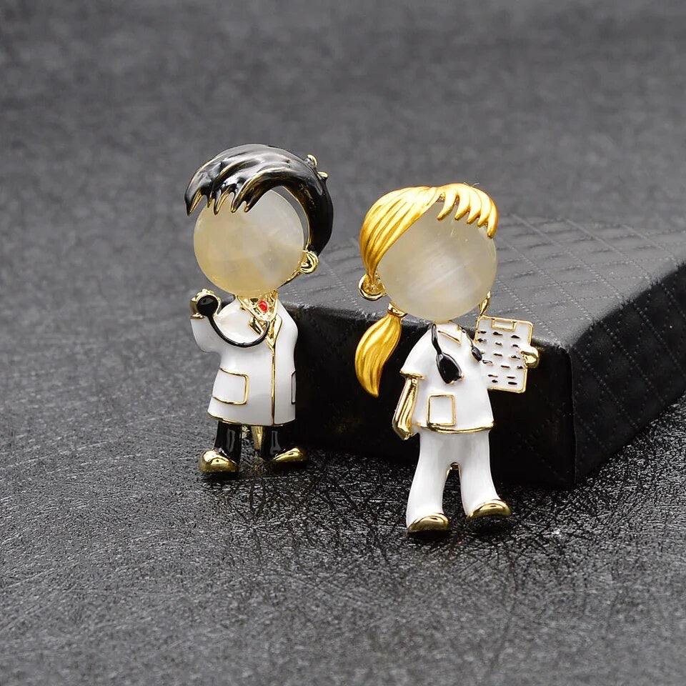 Brooch lapel pin medical practitioners