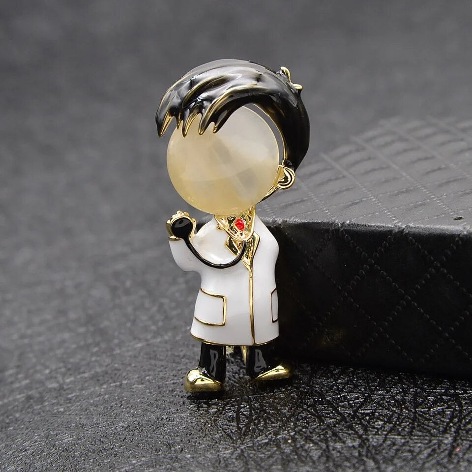 Brooch lapel pin medical practitioners