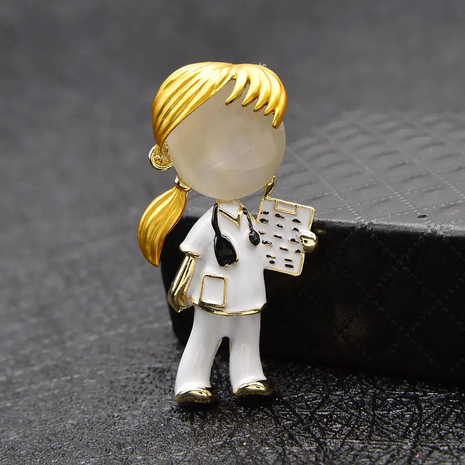 Brooch lapel pin medical practitioners