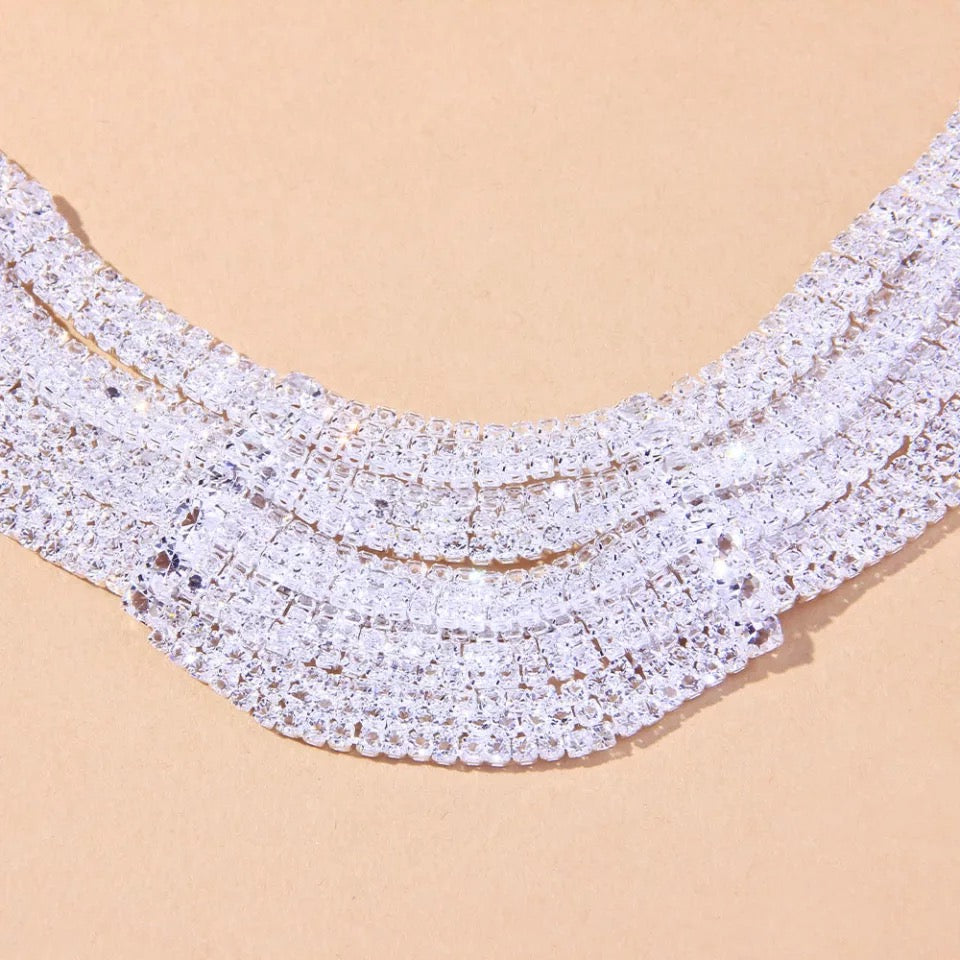 Pageant jewelry bridal necklace earrings set gift