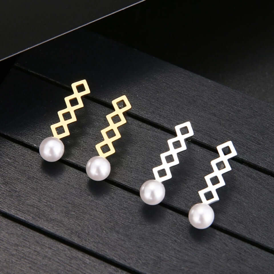 Golden Earrings stainless high quality no rust no fade