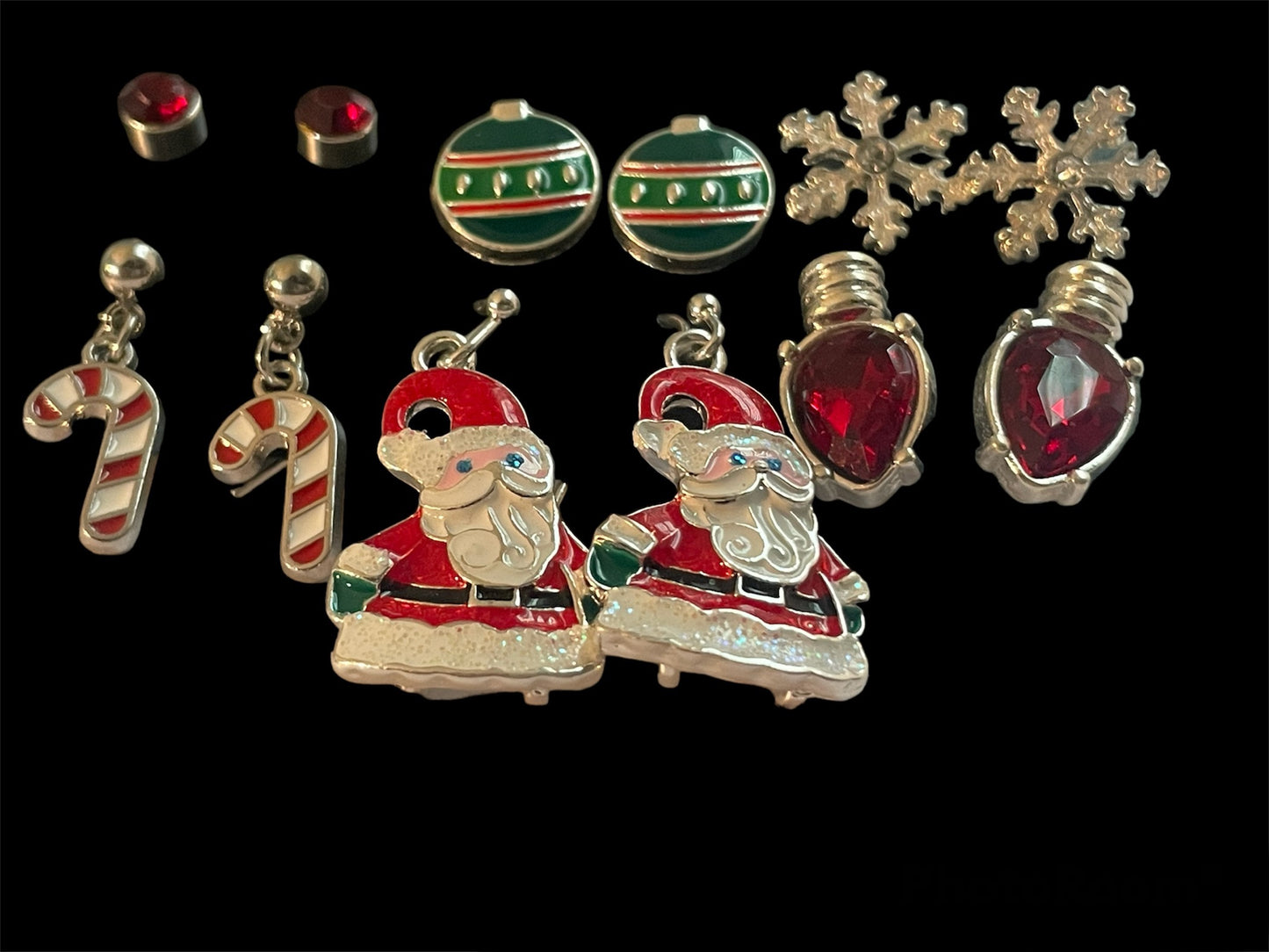 Christmas earrings jewelry gift combo