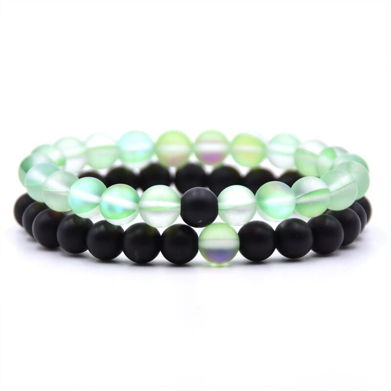 Bracelet set natural moonstone jewelry gift