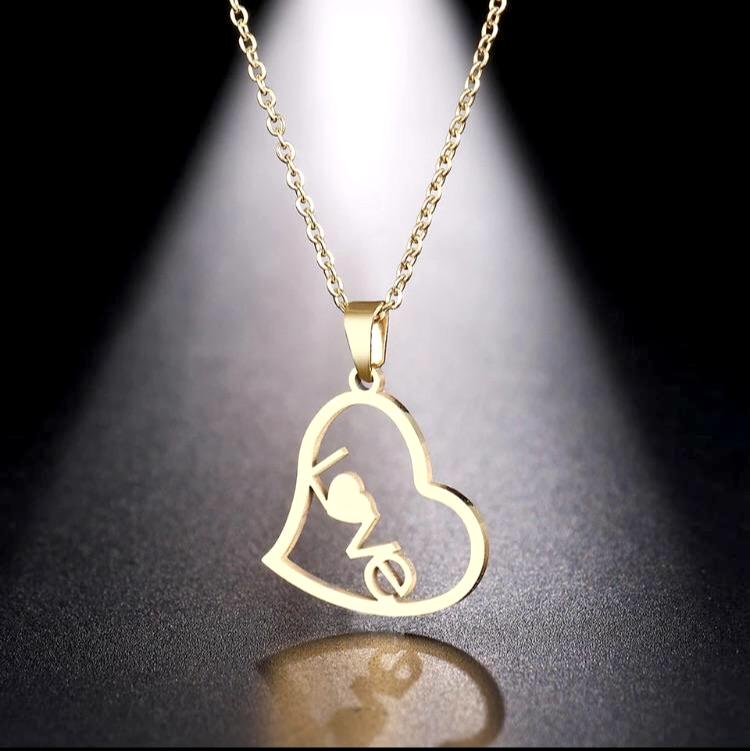 Heart pendant necklace non tarnish high quality charm gift jewelry