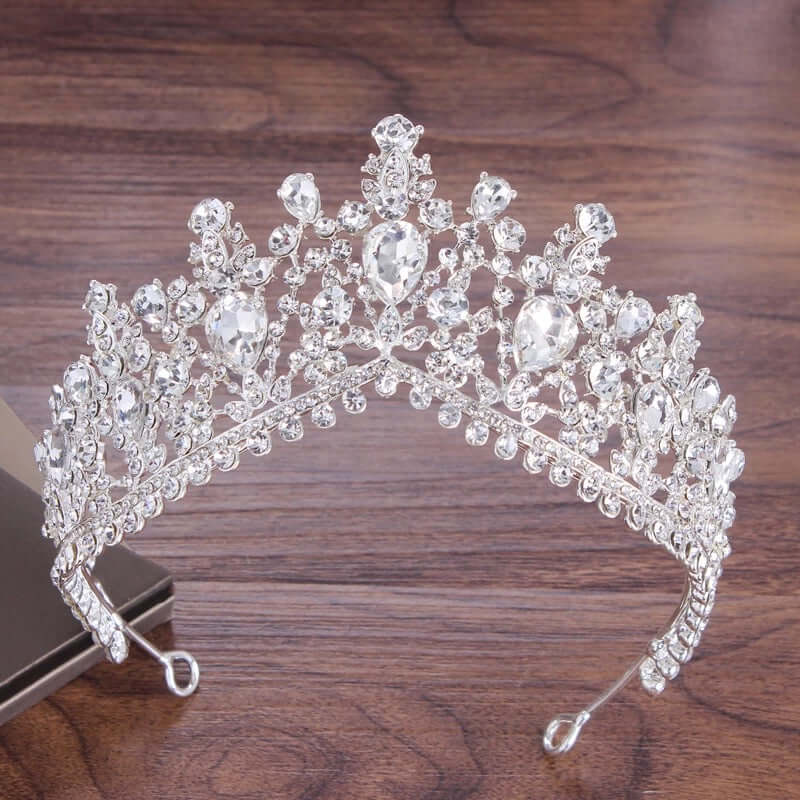 Beautiful tiara set necklace earrings bridal jewelry