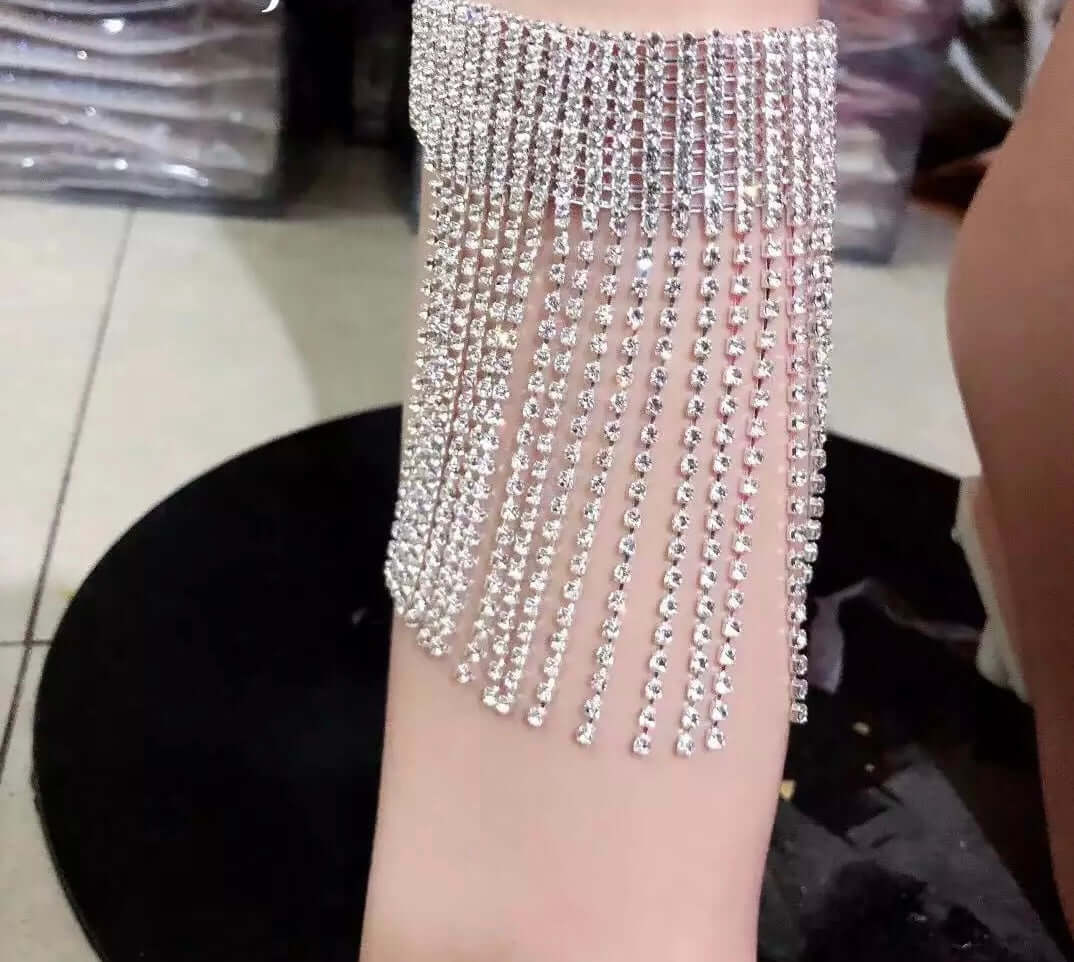 Anklet 1 pair Leg chain bracelet rhinestone Jewelry for Women
