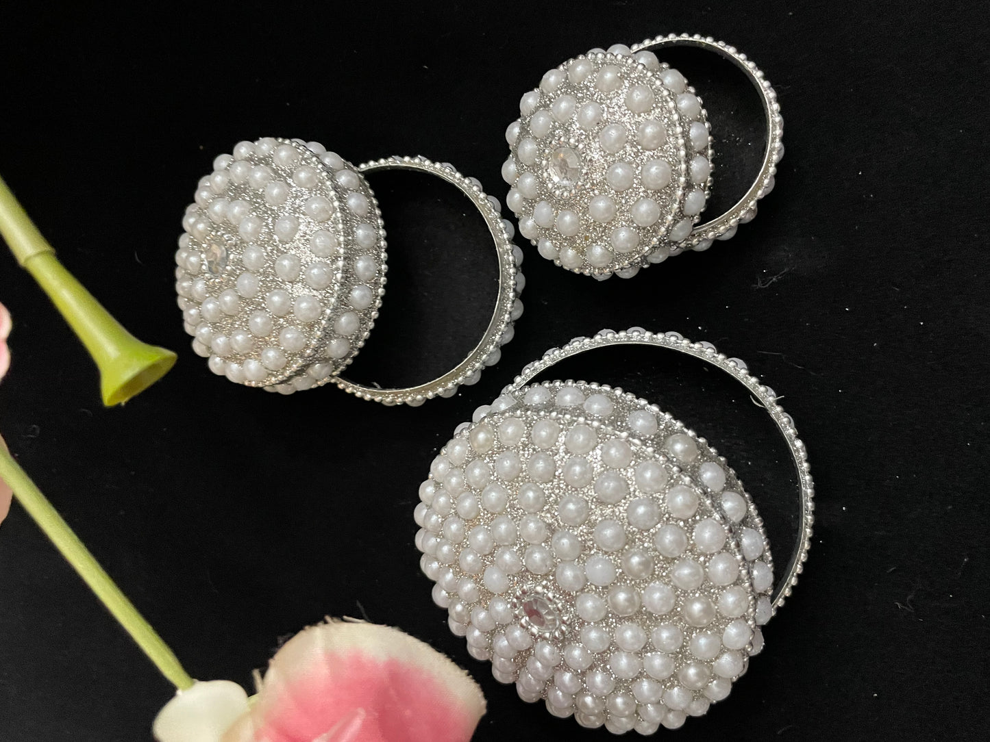 Pearl box set of 3 in 1 Handcrafted nesting gift/ favors