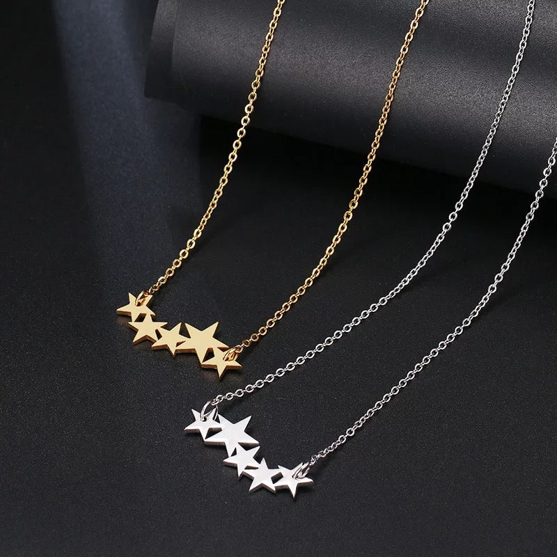 Star' Charm necklace family good luck no fade jewelry gift