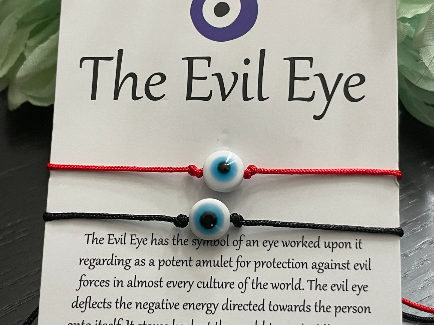 Bracelet pair evil eye thread pull jewelry gift