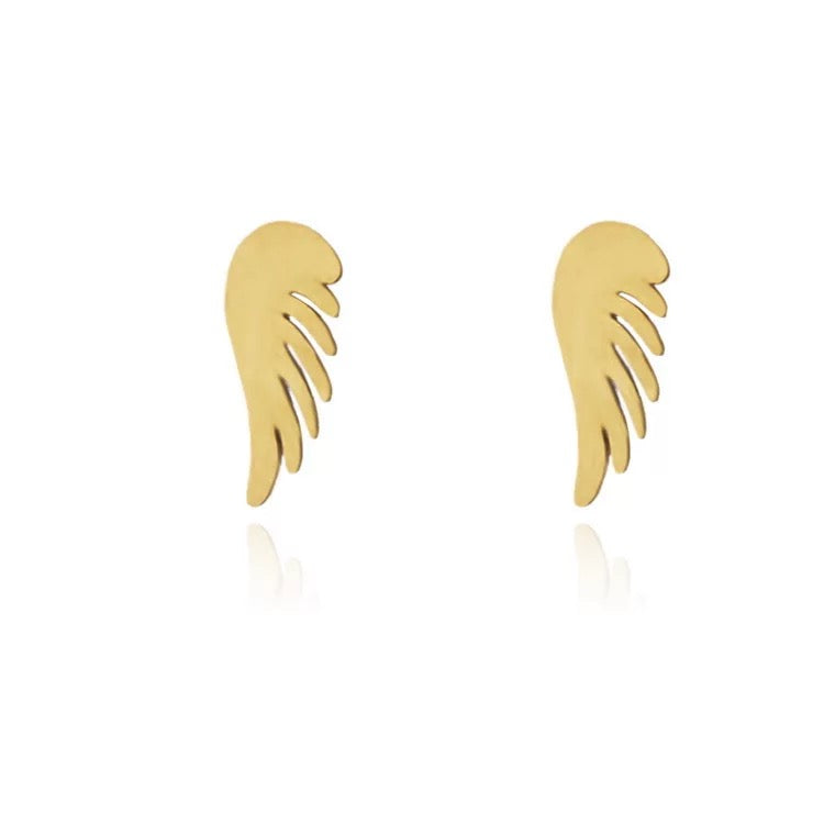 Necklace charm Angel wing stainless jewelry set