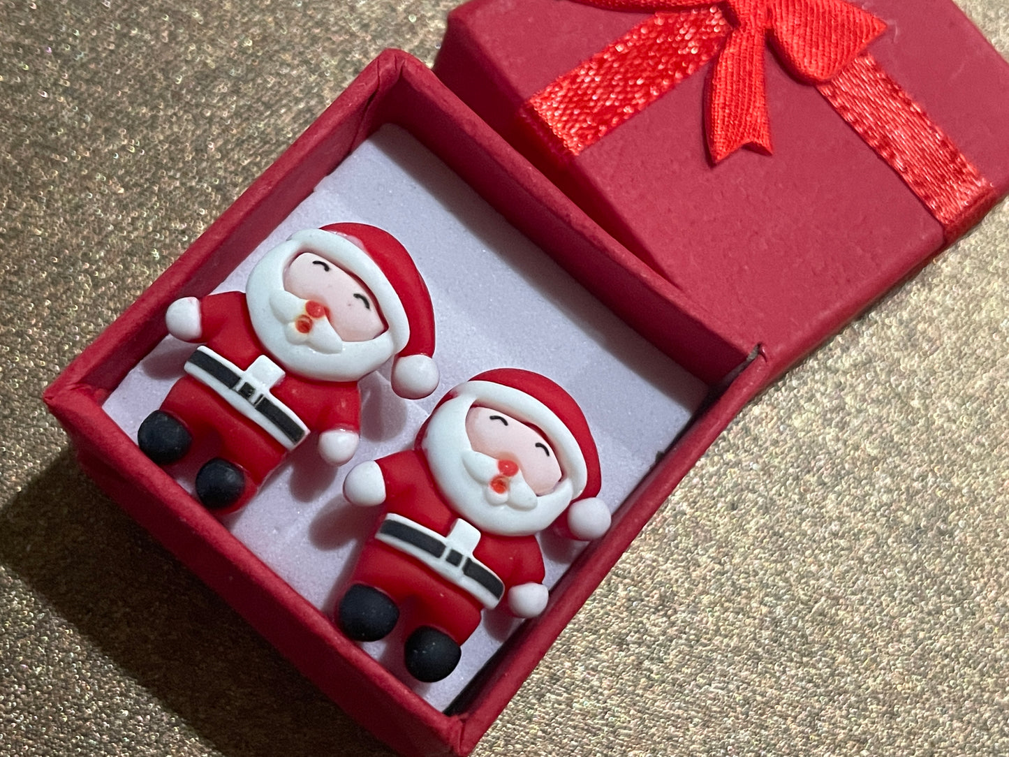 2 pair Christmas earrings holiday jewelry gift