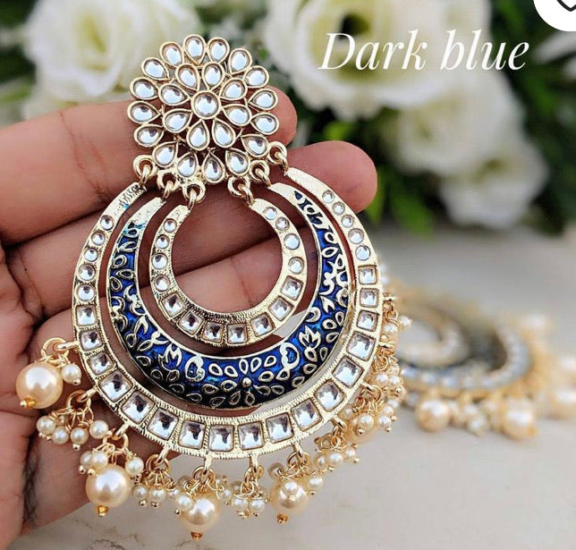 Moon Earrings Beautiful chandbali Earrings Ethnic Design