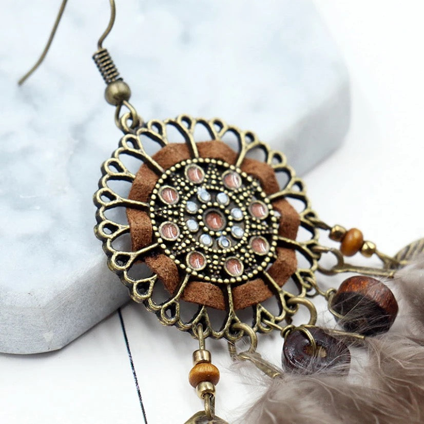 Unique earrings lightweight tribal jewelry gift for women/girls