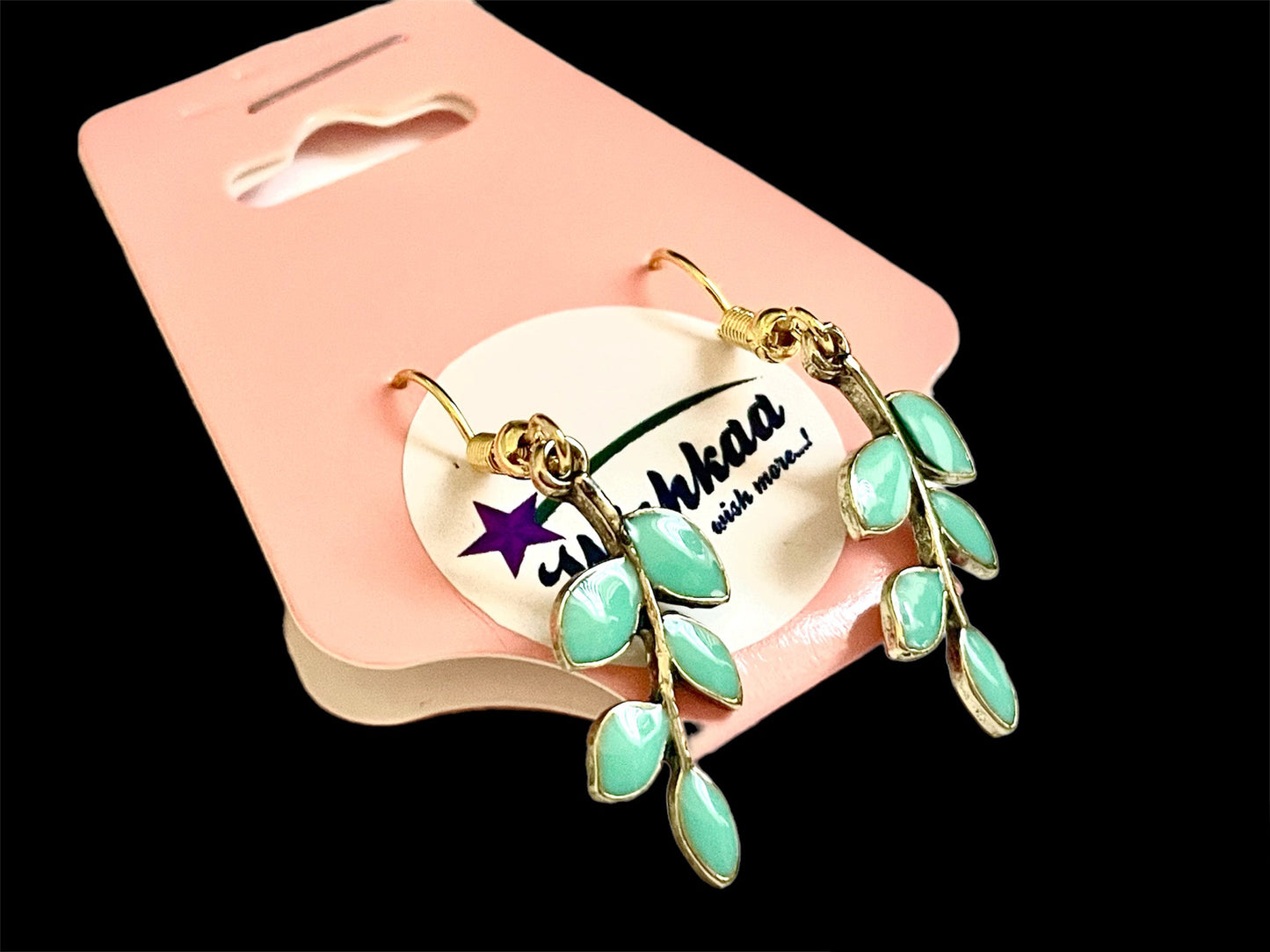 Ethnic earring hanging jhumka antique style gold jewelry