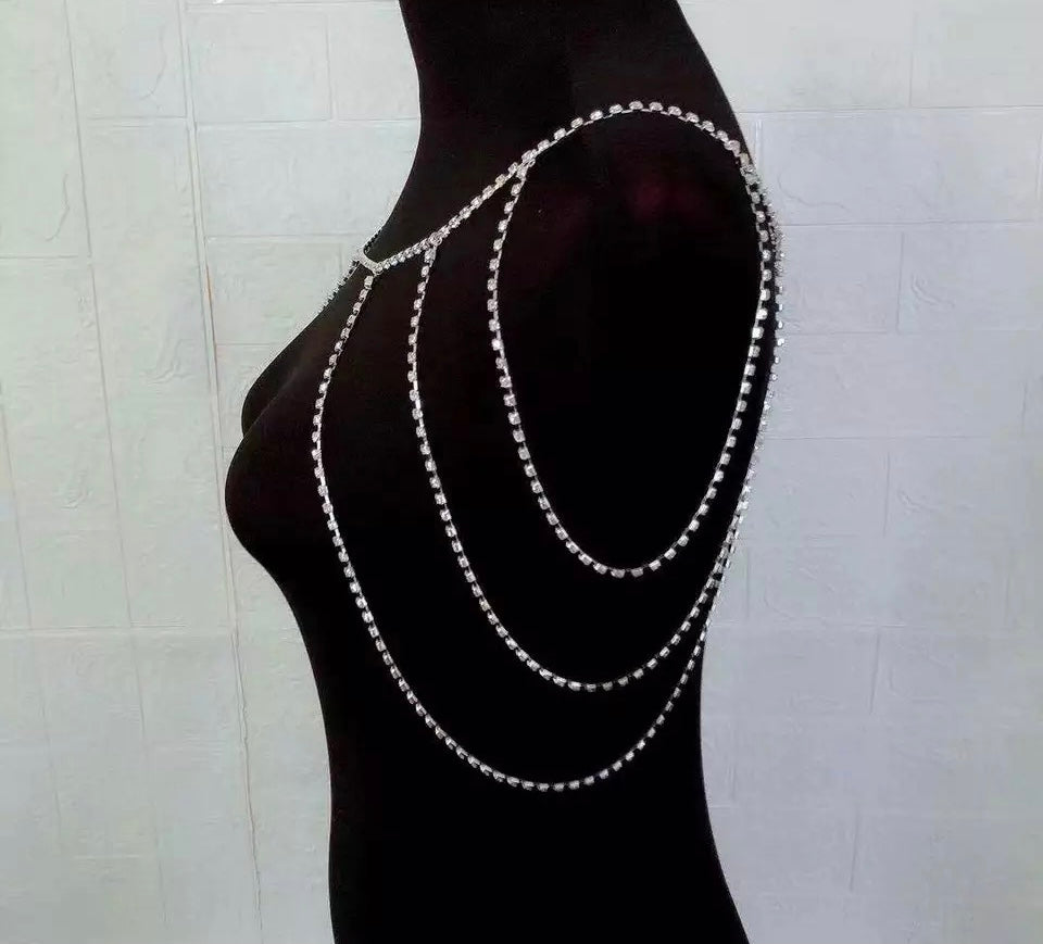 Shoulder Chain body jewelry bridal accessories gold/silver