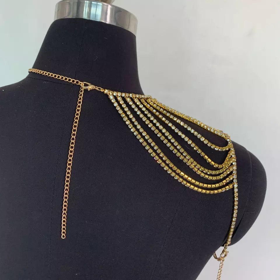Shoulder chain rhinestone jewelry