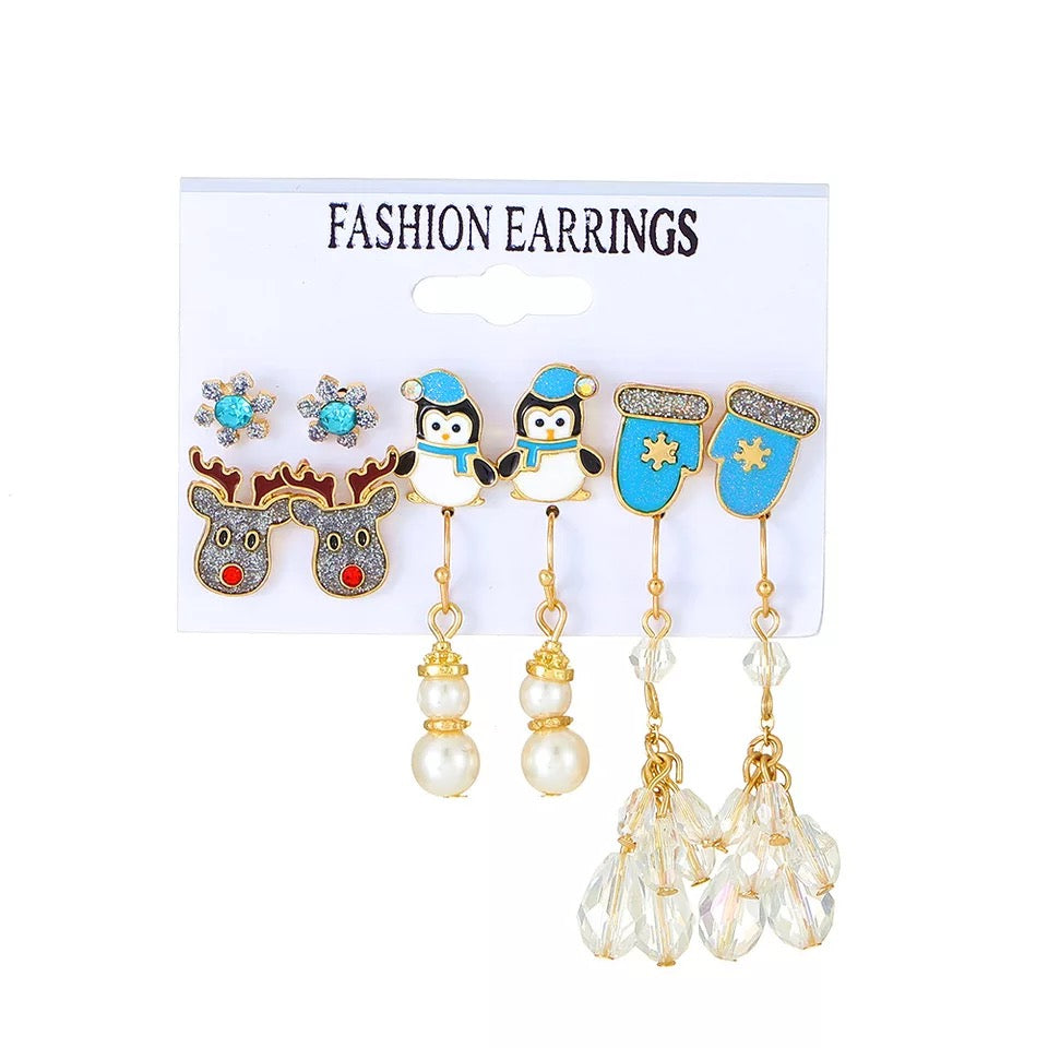 Earrings christmas jewelry holiday combo gift