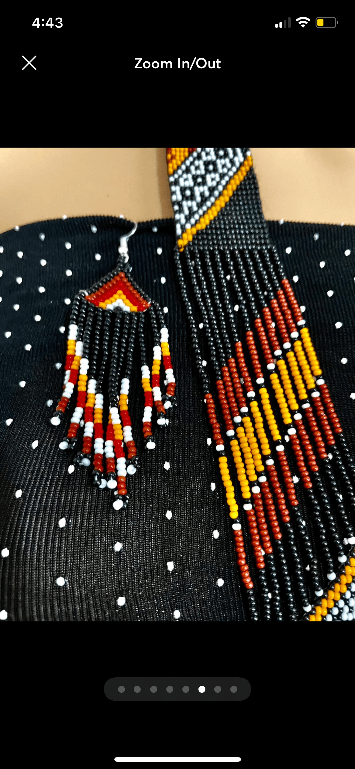Bead necklace set handcrafted artisan African/boho jewelry set gift for women