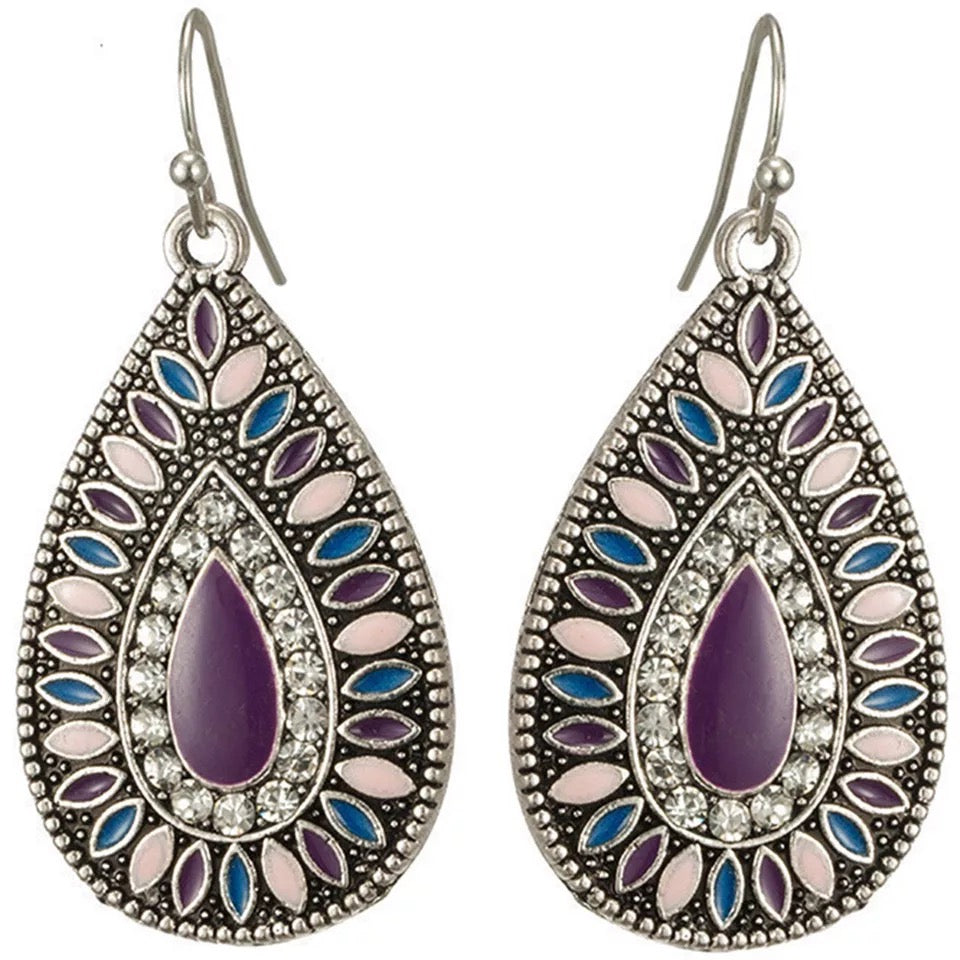 Handcrafted earrings boho jewelry gift