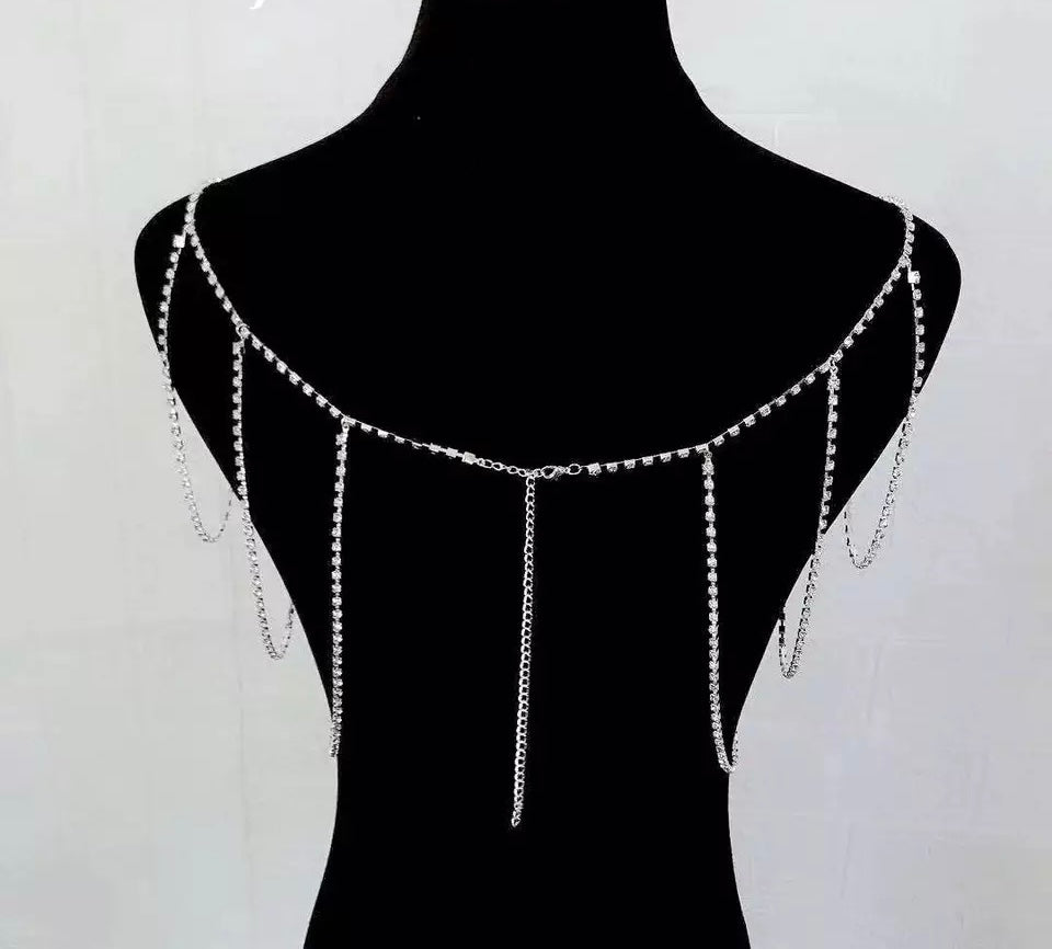 Shoulder Chain body jewelry bridal accessories gold/silver