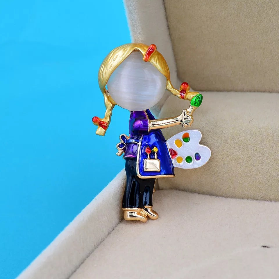 Brooch/ Lapel pins artist gift jewelry