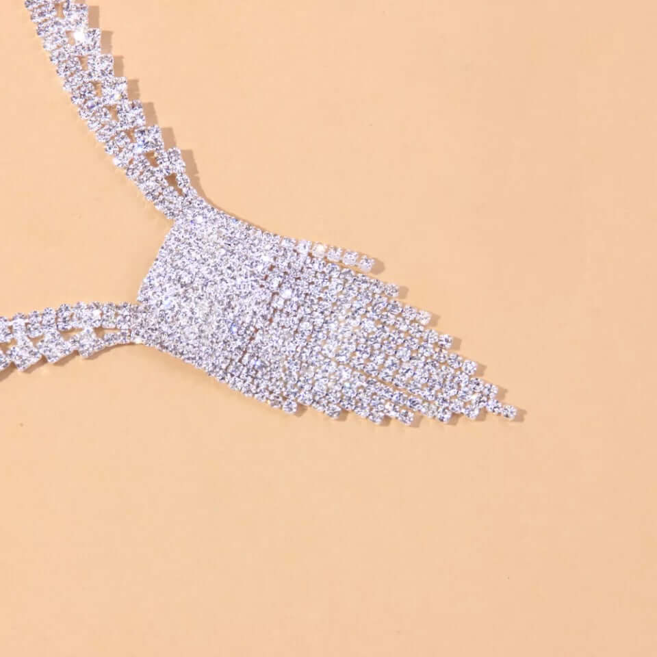 Bridal necklace earrings combo set wedding jewelry