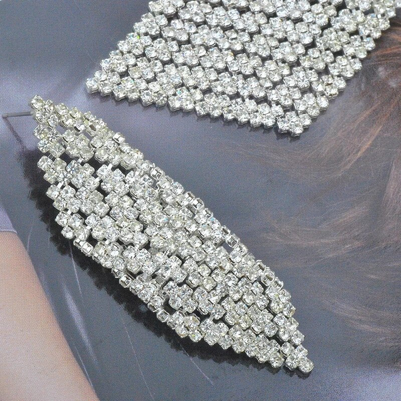 Bling earrings super shiny wedding jewelry
