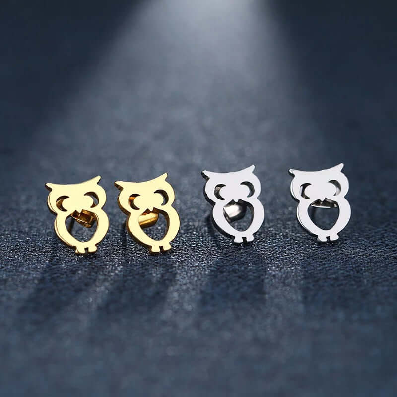 Charm Owl necklace earring set non fade jewelry gift high quality