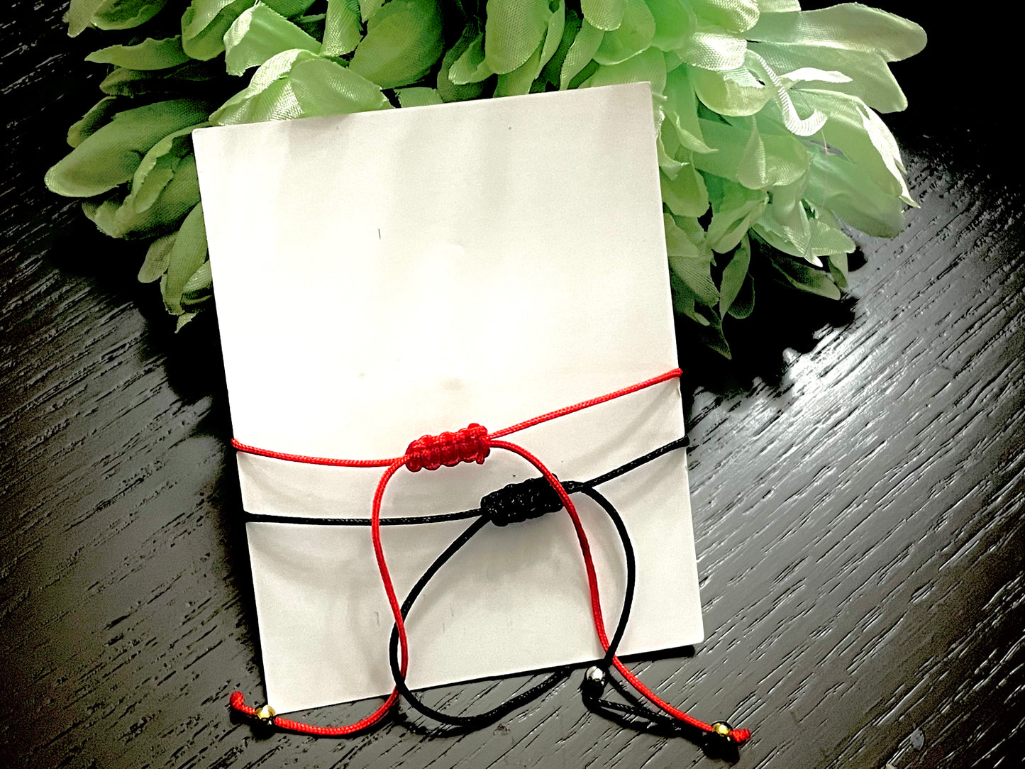 Evil eye bracelet pair thread pull protection jewelry