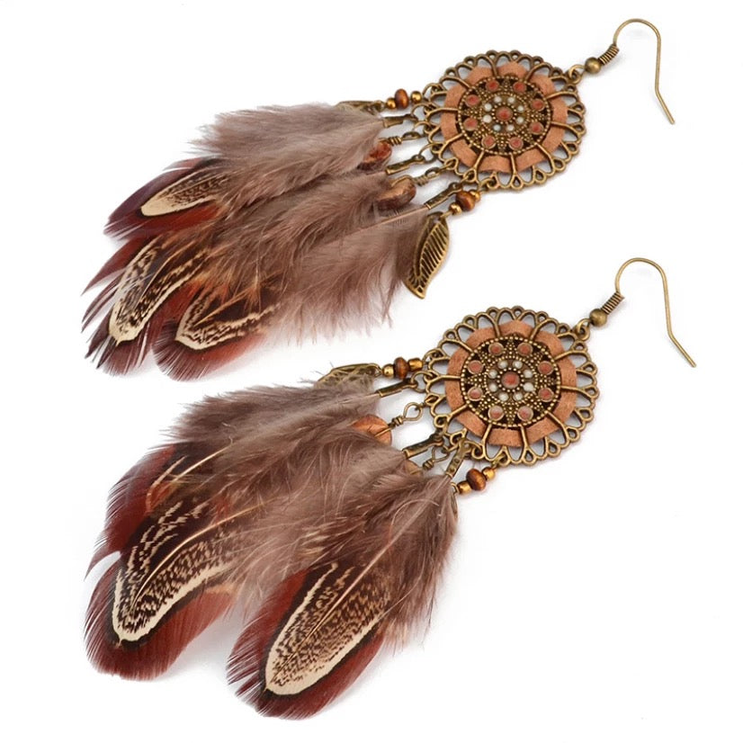 Unique earrings lightweight tribal jewelry gift for women/girls