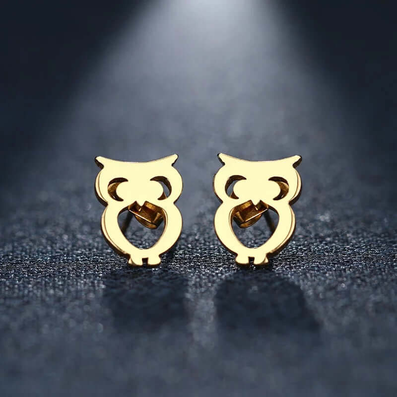 Charm Owl necklace earring set non fade jewelry gift high quality