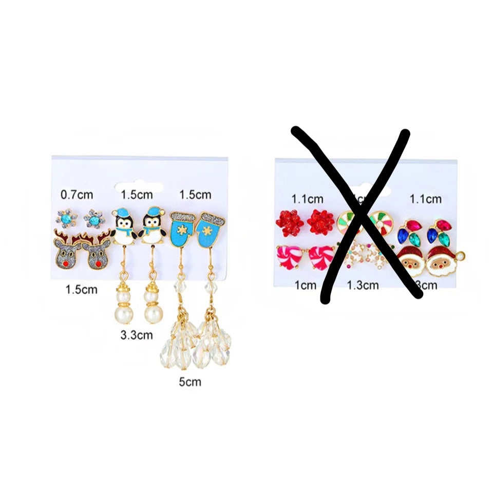 Earrings christmas jewelry holiday combo gift