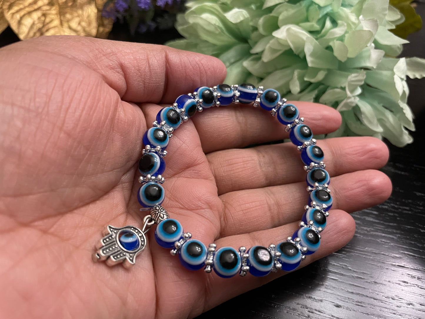Bracelet hamza charm evil eye protection jewelry