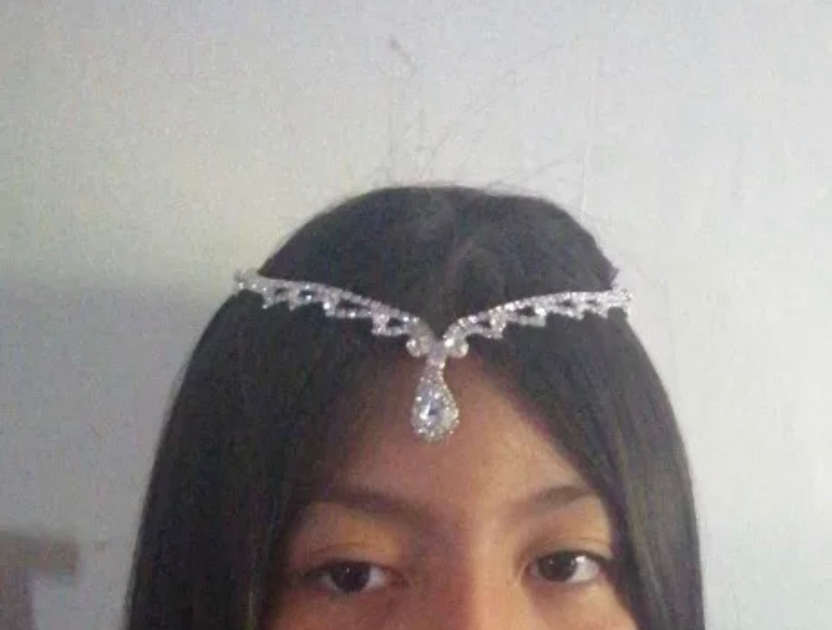 Head jewelry bridal accessories silver hair pin jewelry