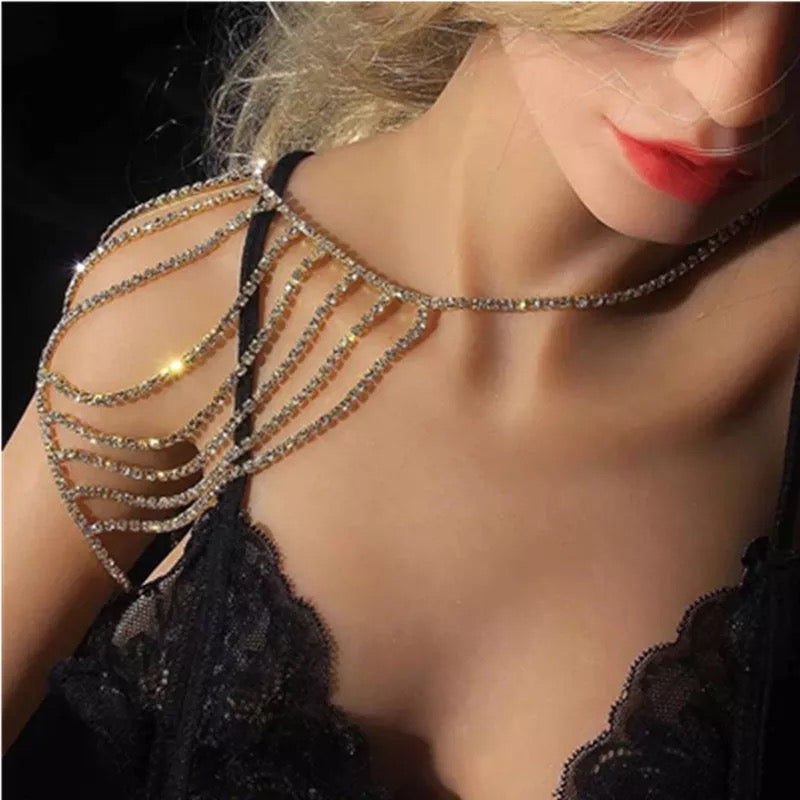 Shoulder chain rhinestone jewelry