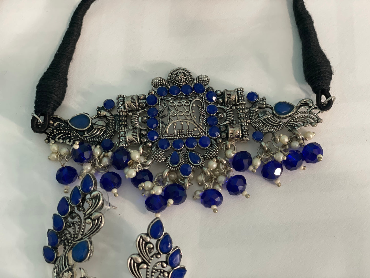 Necklace earrings set fashion jewelry ethnic bridal boho set