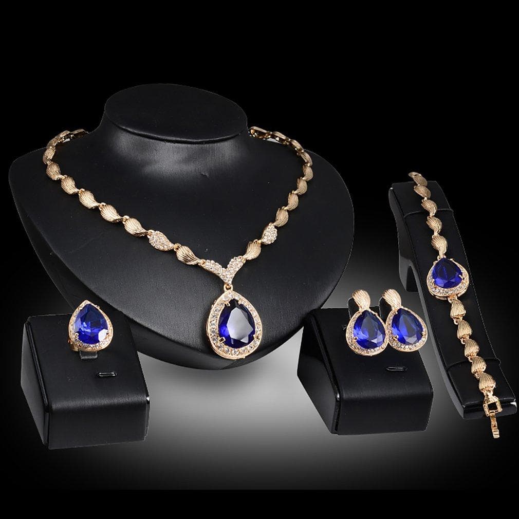 Necklace Earrings Bracelet ring Jewelry Set for women