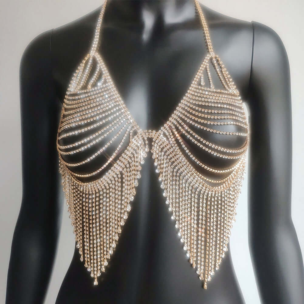 Bikini chains Crystal Rhinestone for Women Bling Thong Set Jewelry
