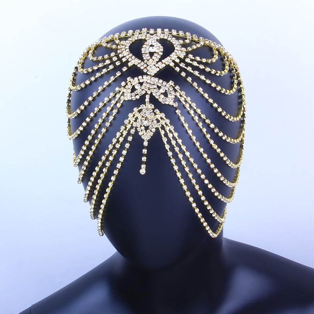 Hair accessory Rhinestone Forehead Jewelry Indian Headpiece for Women