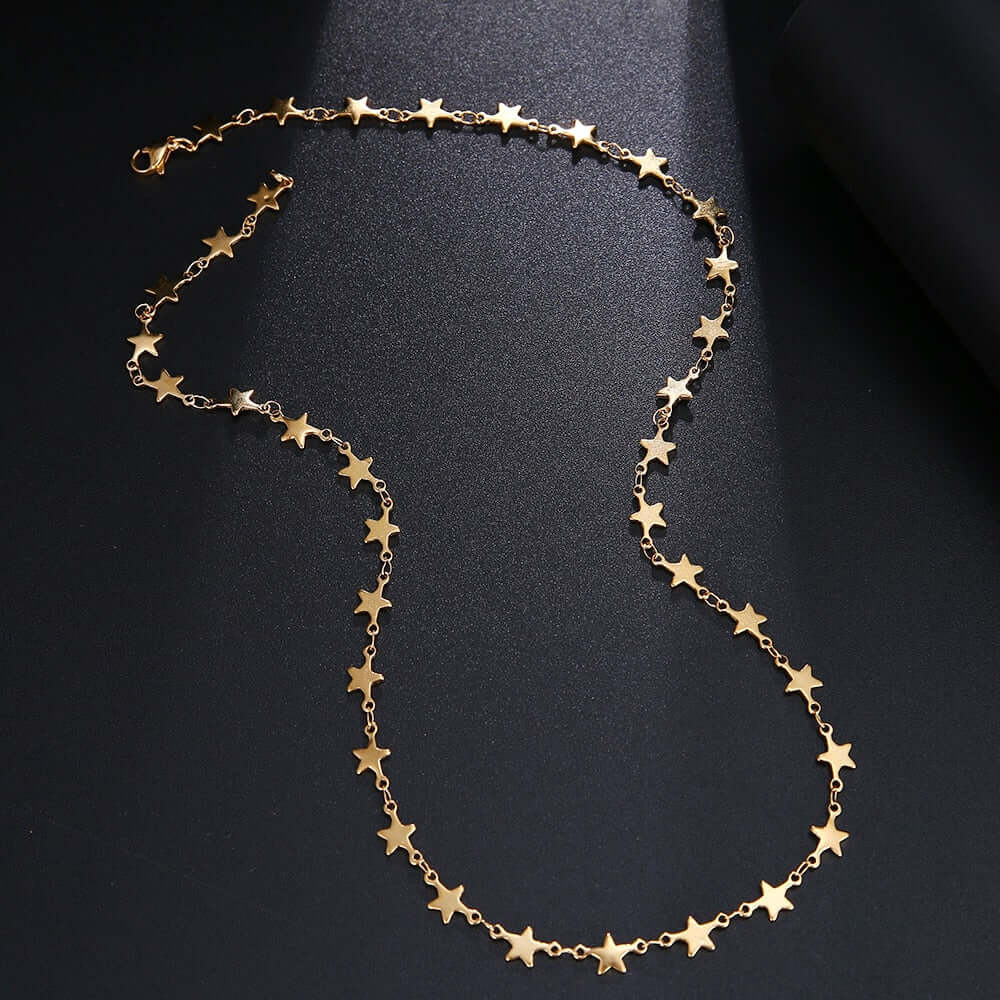 Charm Necklace Star chain jewelry Women gift never fade stainless steel