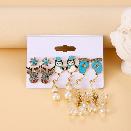 Earrings christmas jewelry holiday combo gift