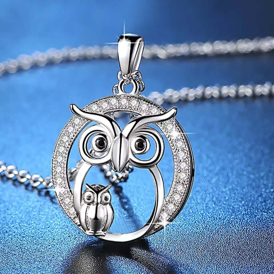 Charm necklace owl pendant family love gift jewelry