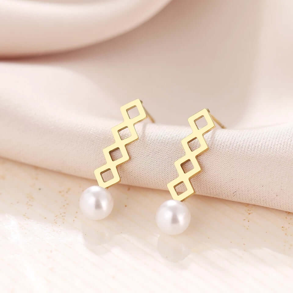 Golden Earrings stainless high quality no rust no fade
