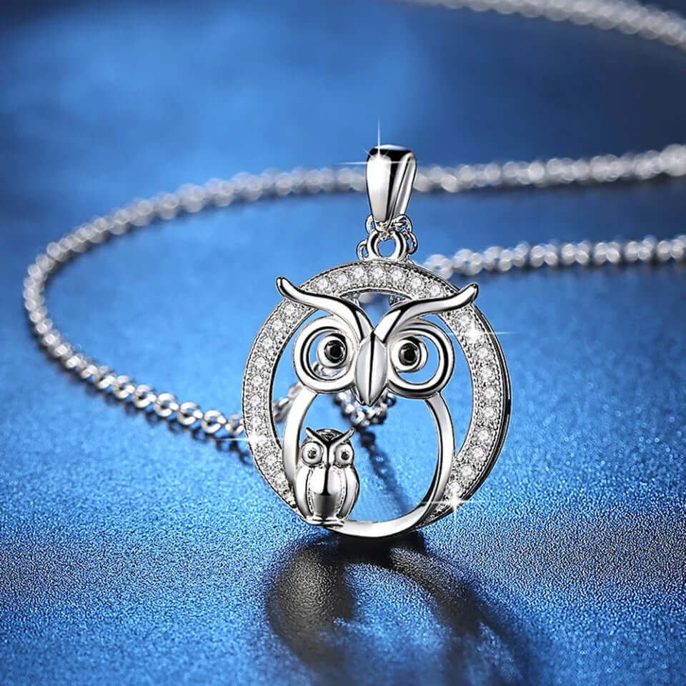 Charm necklace owl pendant family love gift jewelry
