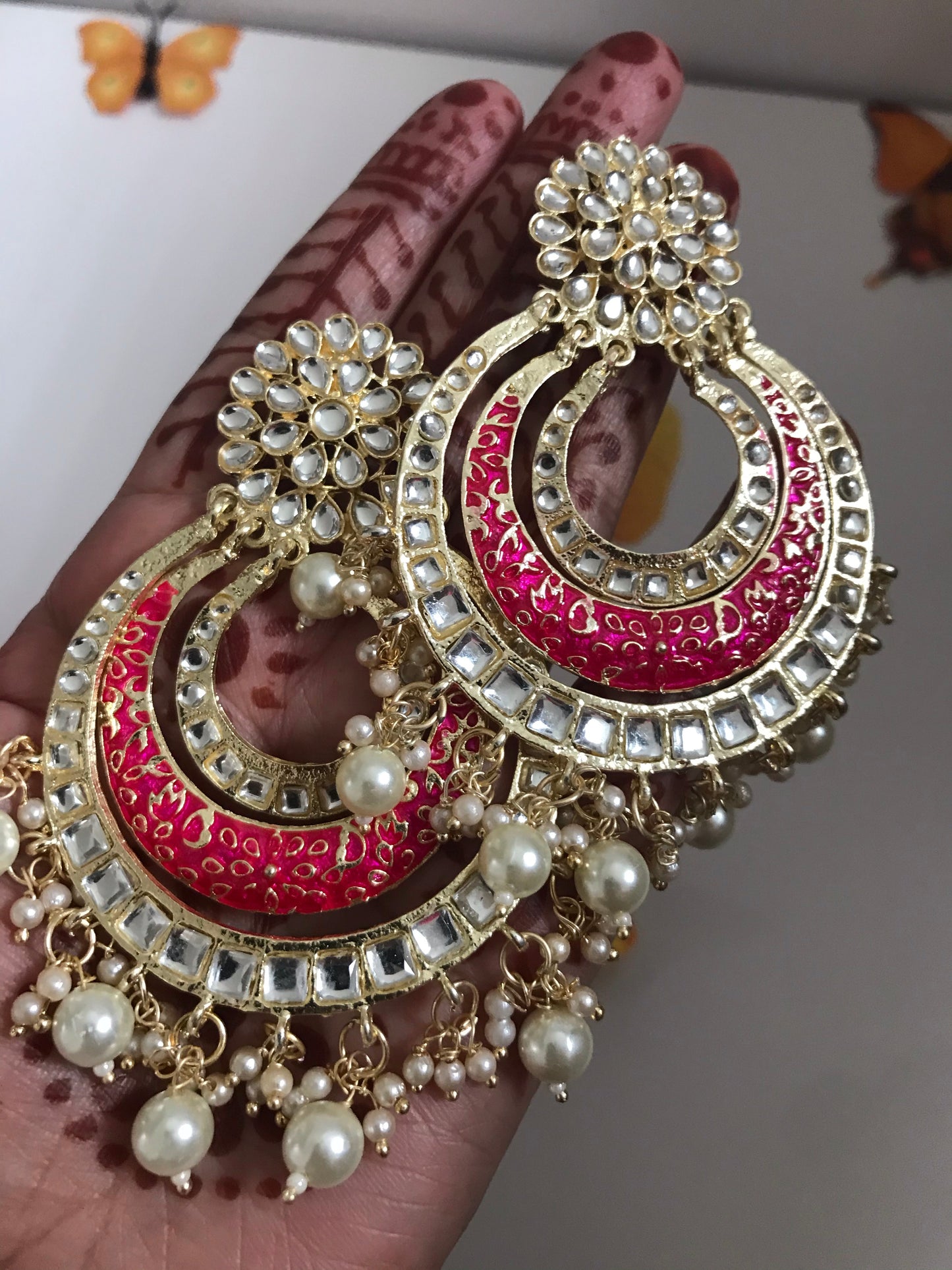 Moon Earrings Beautiful chandbali Earrings Ethnic Design