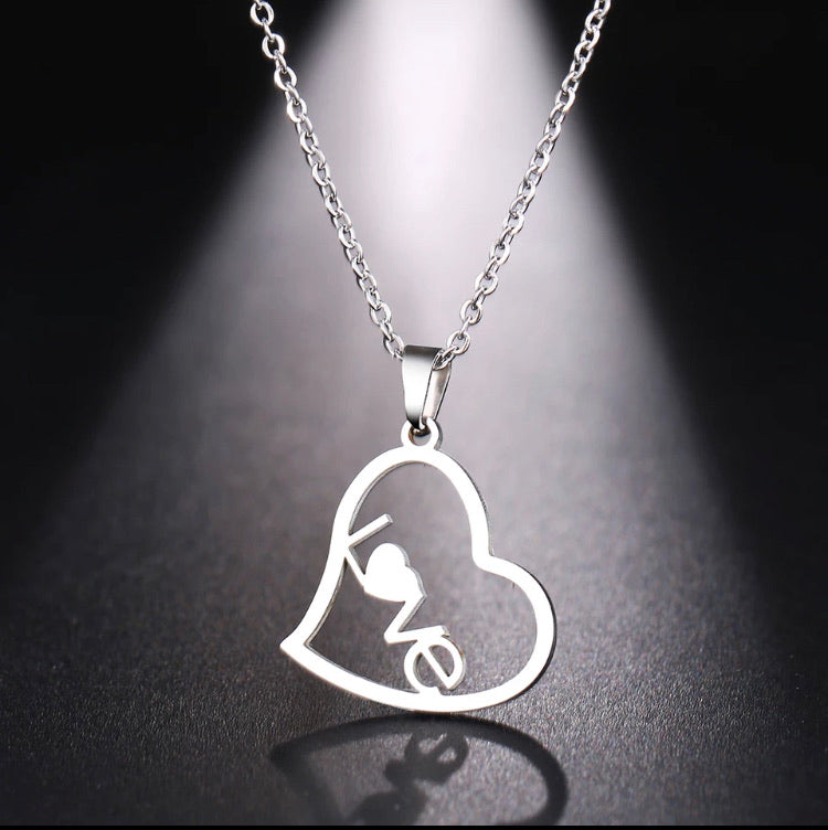 Heart pendant necklace non tarnish high quality charm gift jewelry