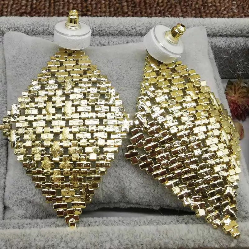 Bling earrings super shiny wedding jewelry