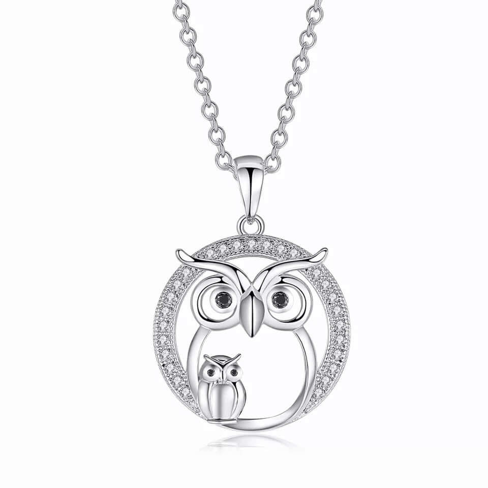 Charm necklace owl pendant family love gift jewelry