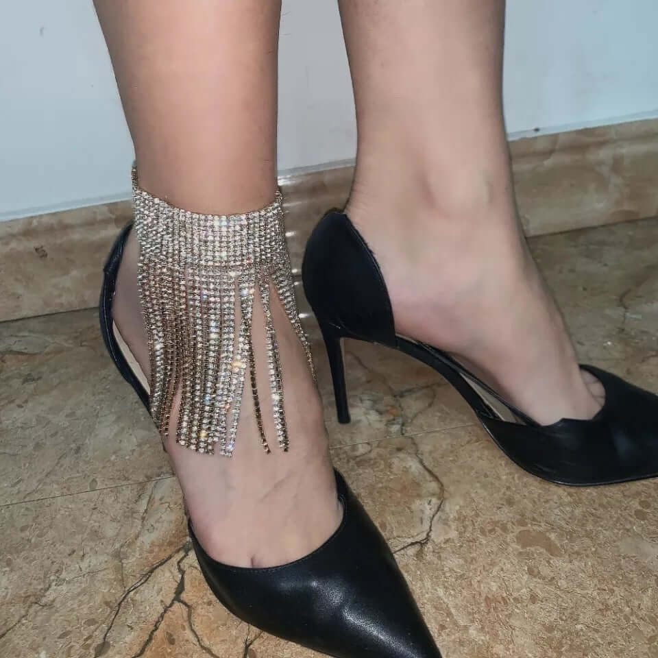 Anklet 1 pair Leg chain bracelet rhinestone Jewelry for Women