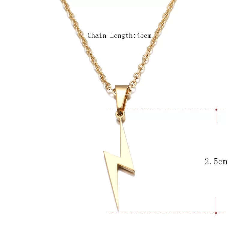 Charm necklace Lighting pendant high quality stainless jewelry